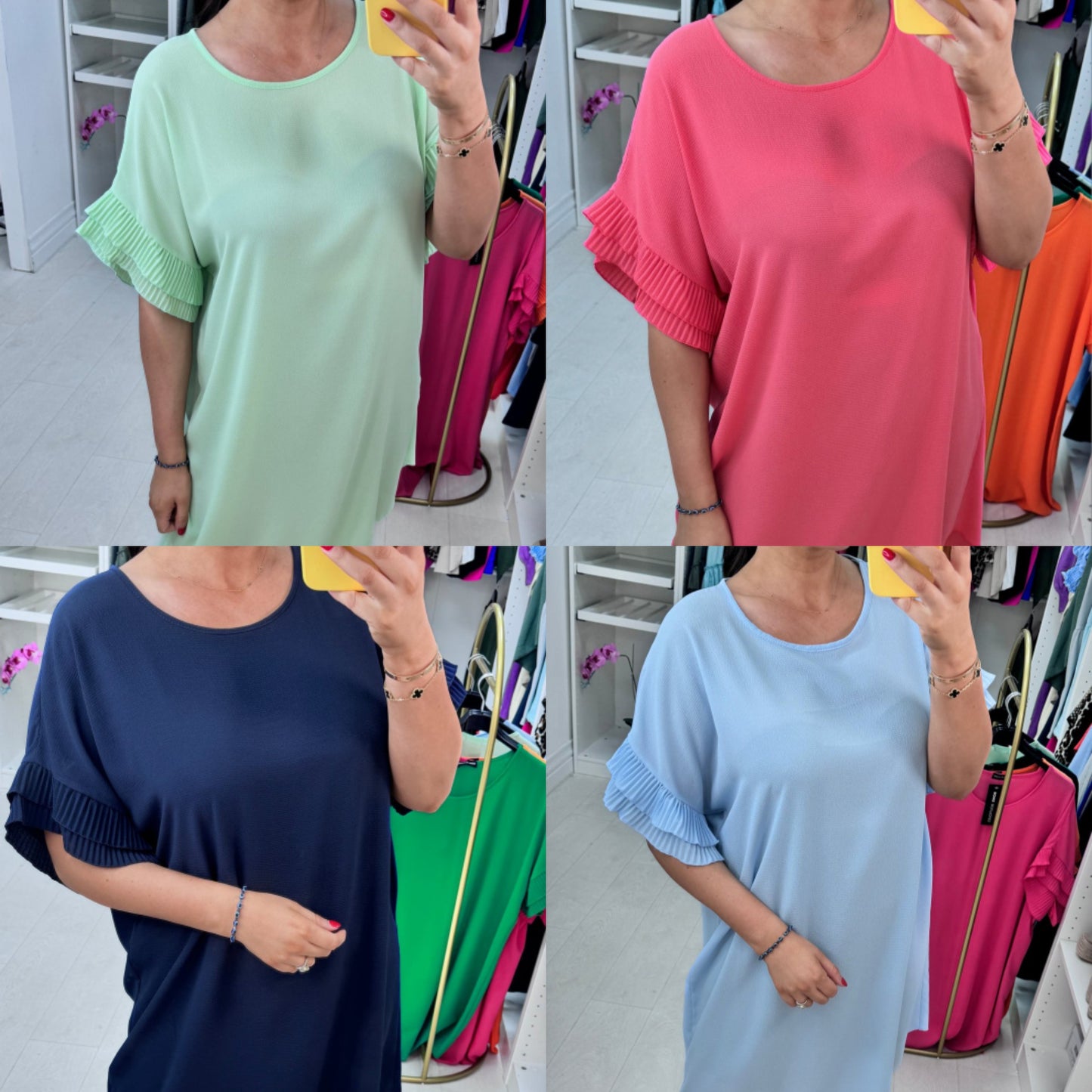 MONTY Pleat Sleeve Dress
