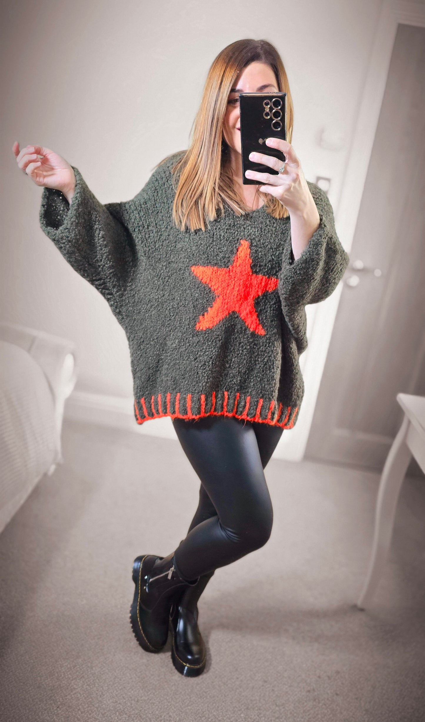 EDEN TEXTURED STAR KNIT