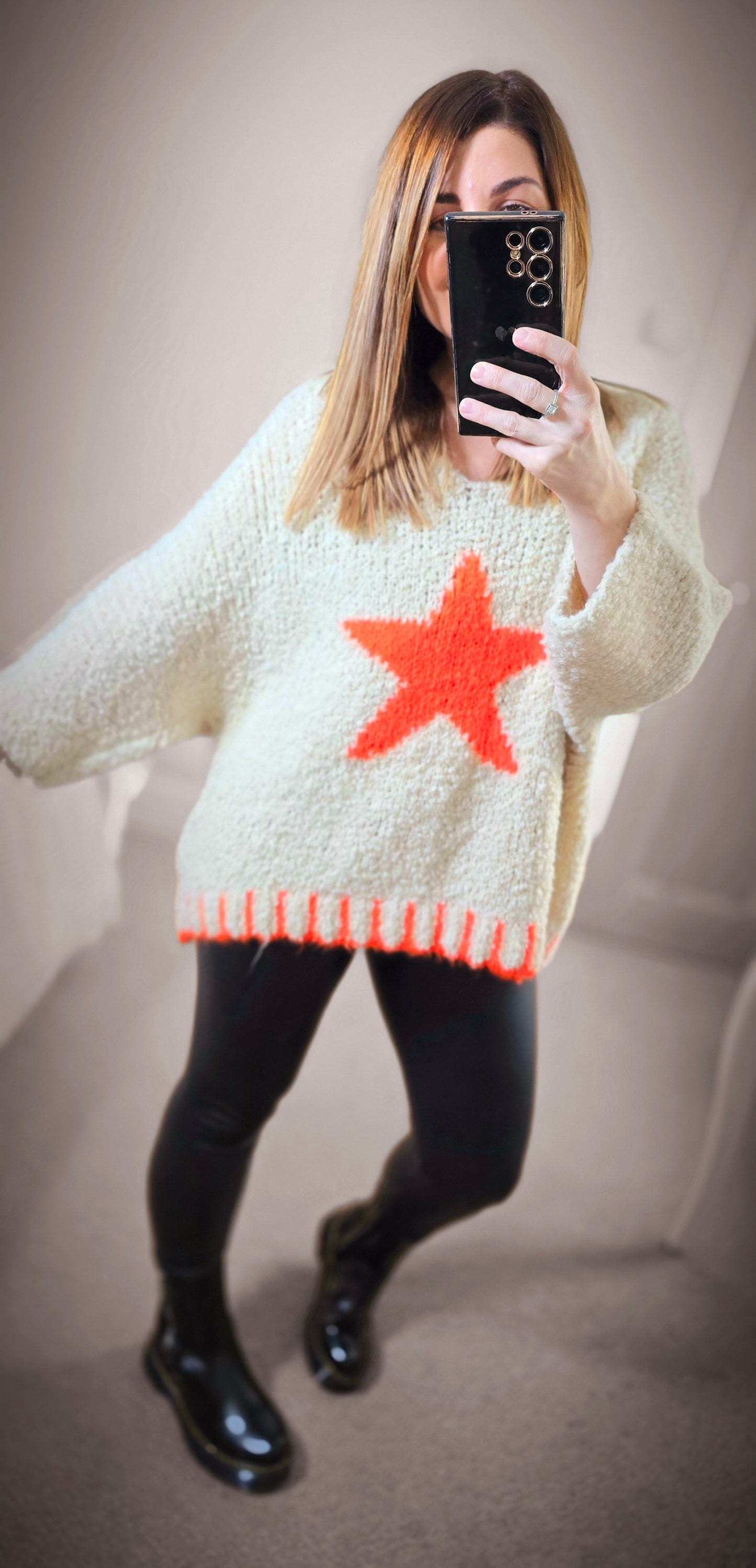 EDEN TEXTURED STAR KNIT
