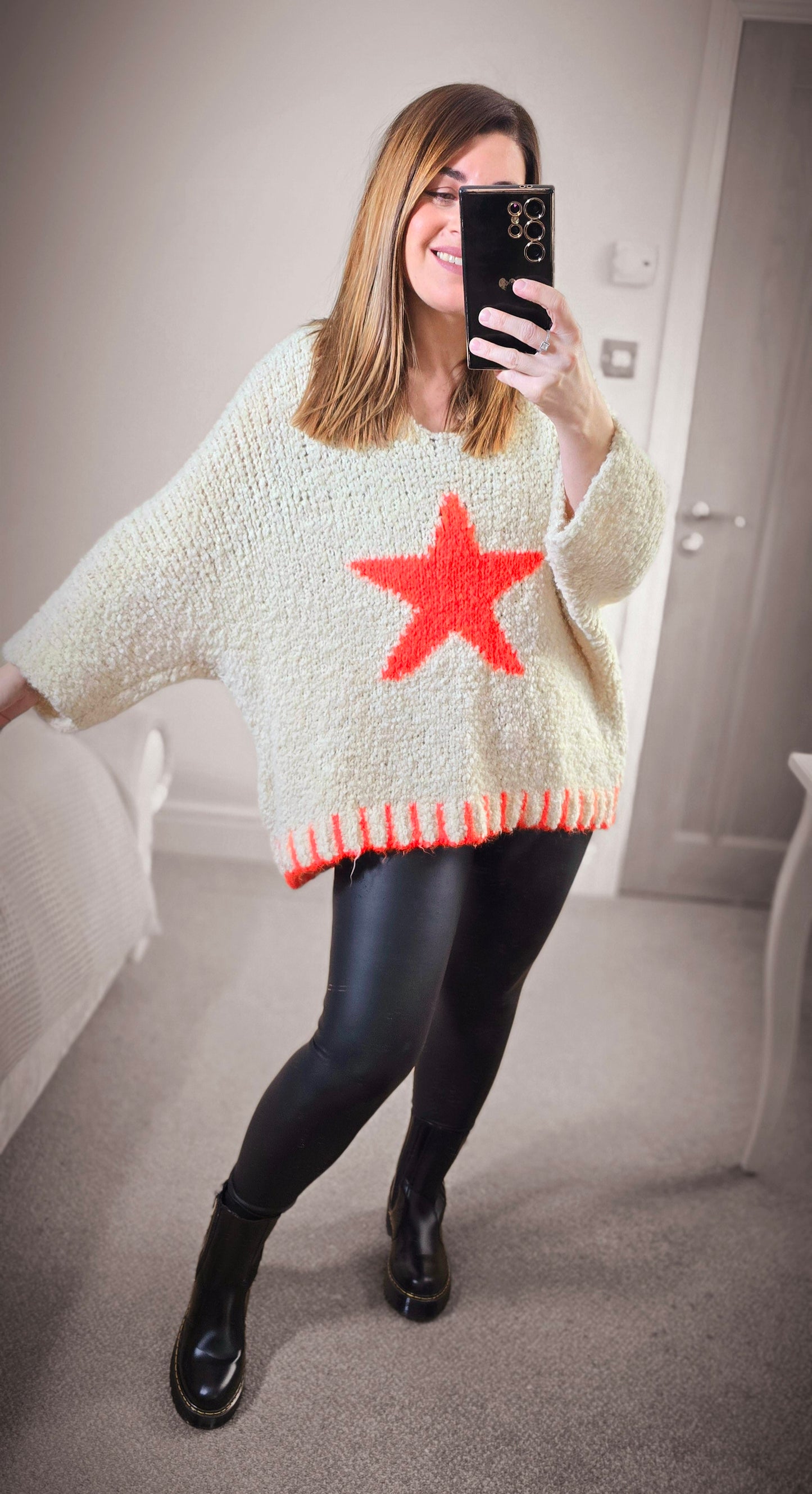 EDEN TEXTURED STAR KNIT