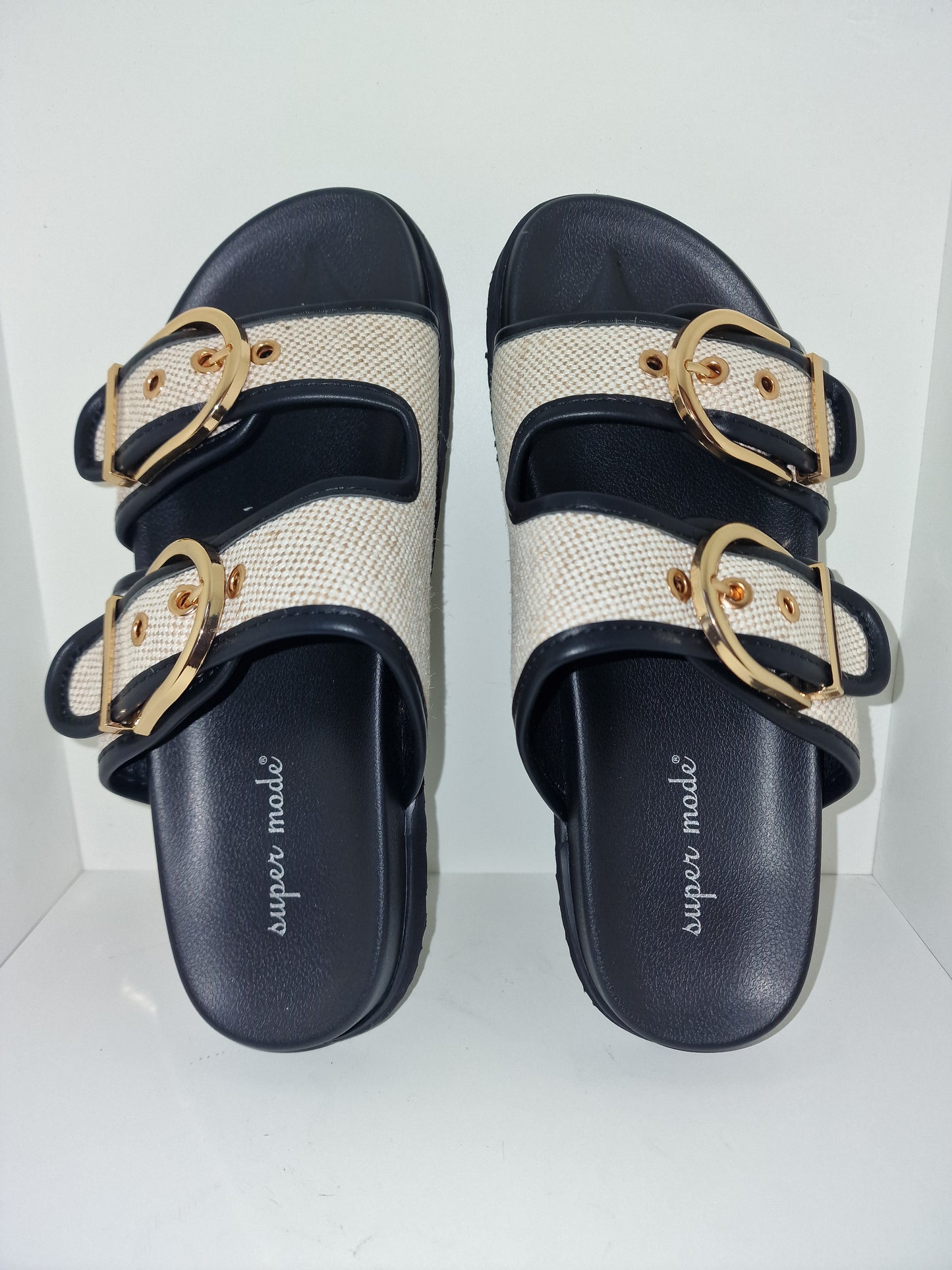 BAILEY Double Buckle Sliders