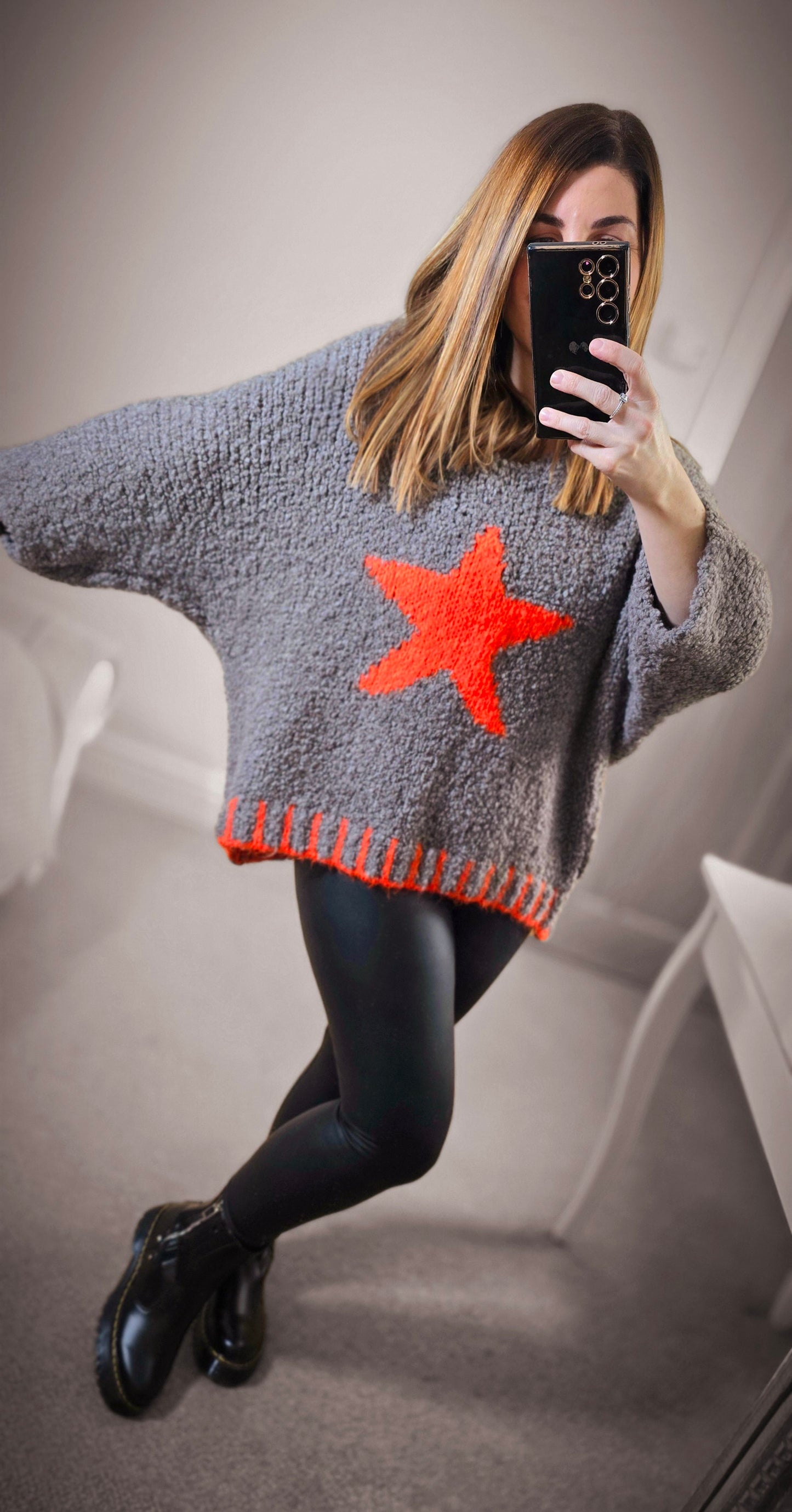EDEN TEXTURED STAR KNIT