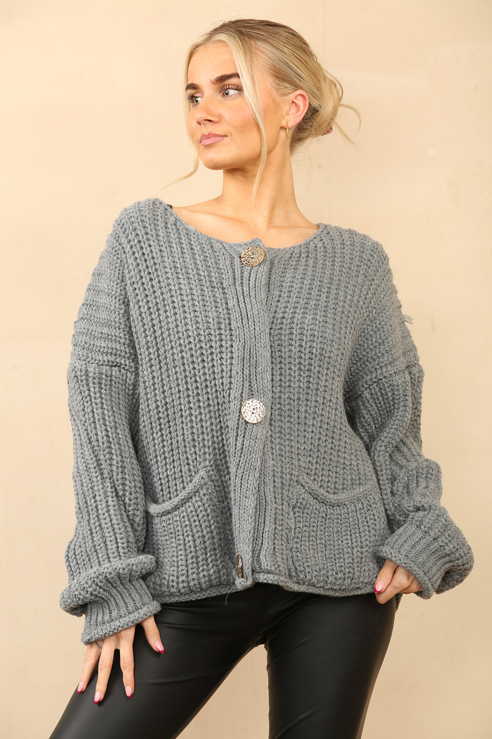 MILEY Chunky Knit Cardigan
