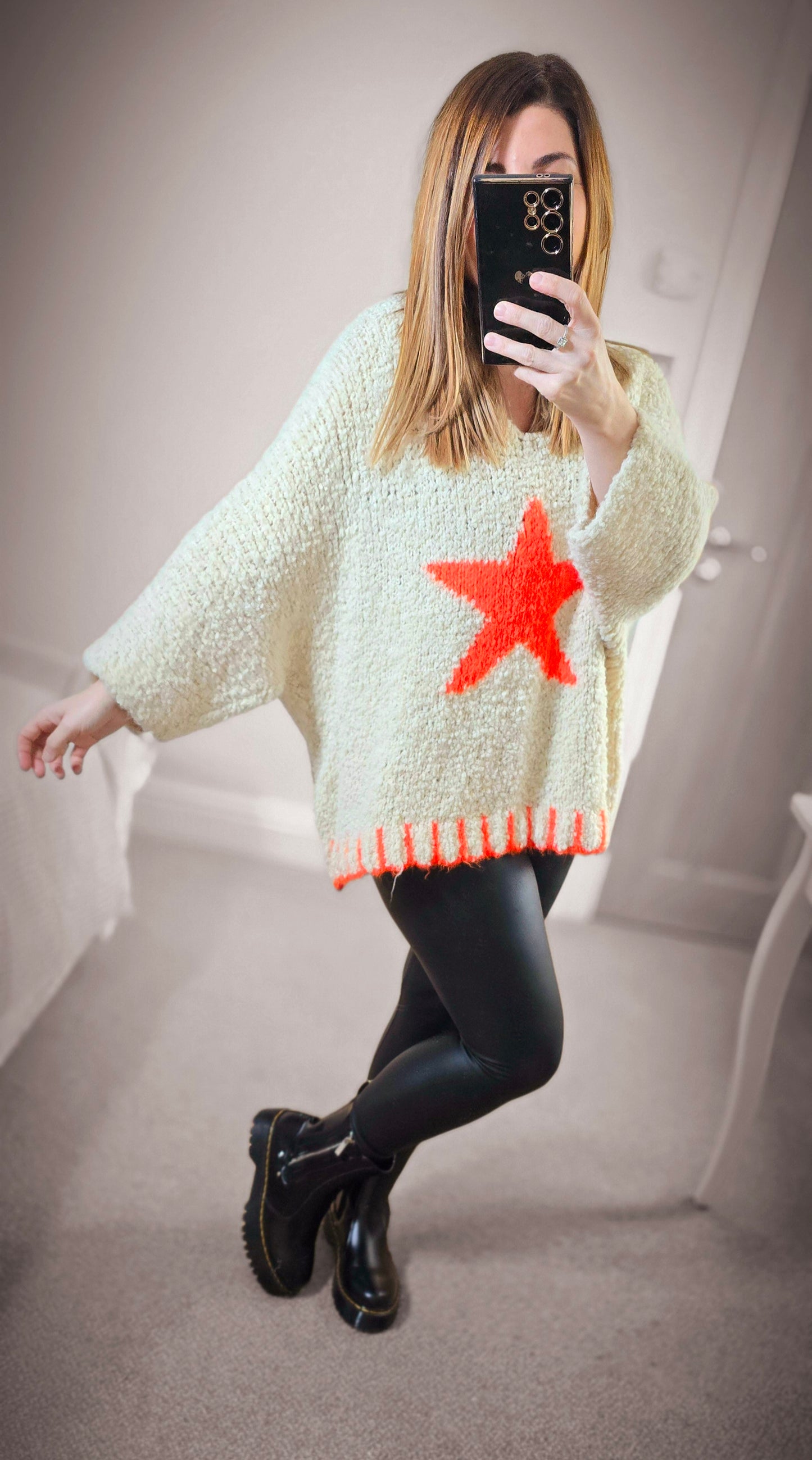 EDEN TEXTURED STAR KNIT