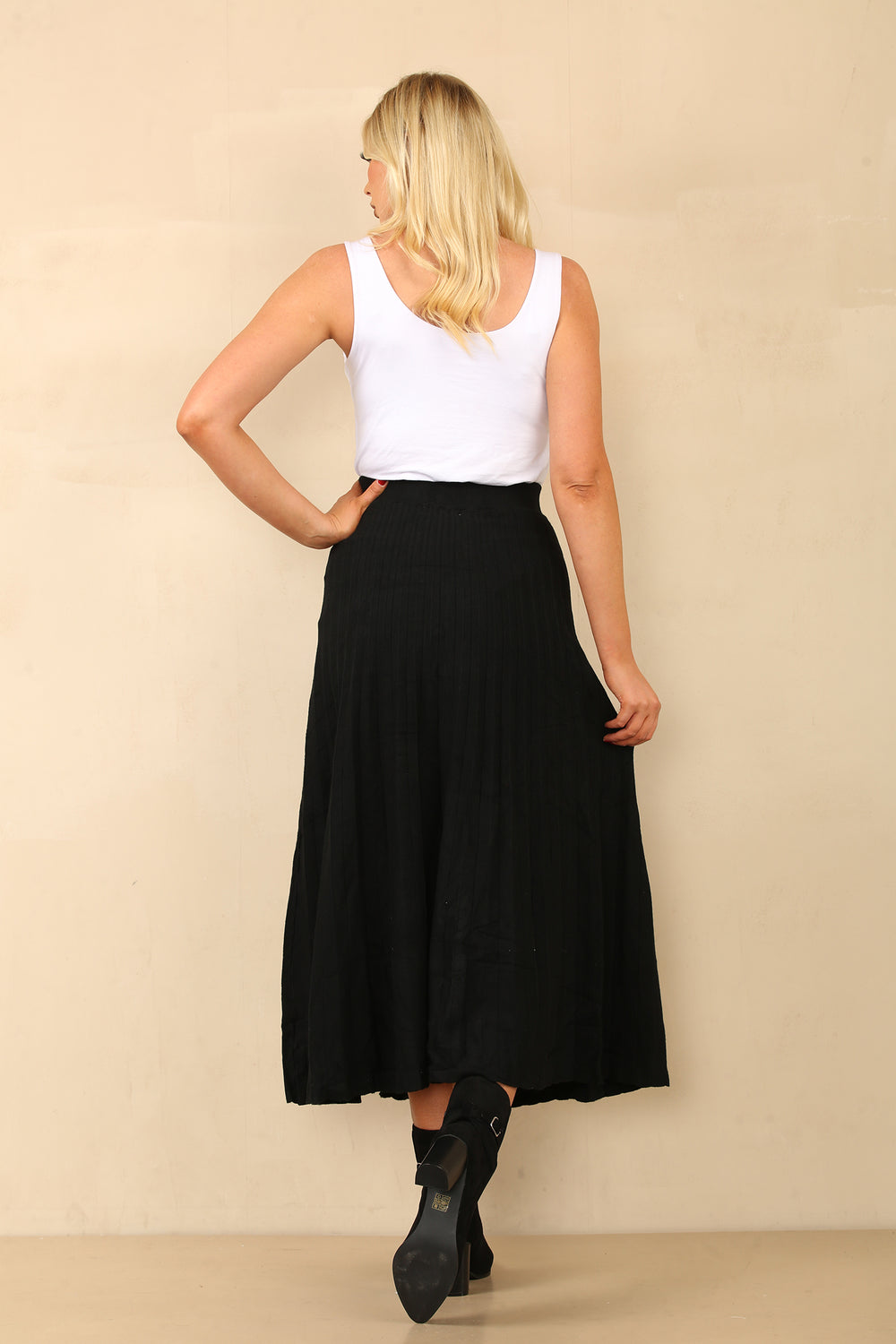 ANNA Knitted Pleat Skirt