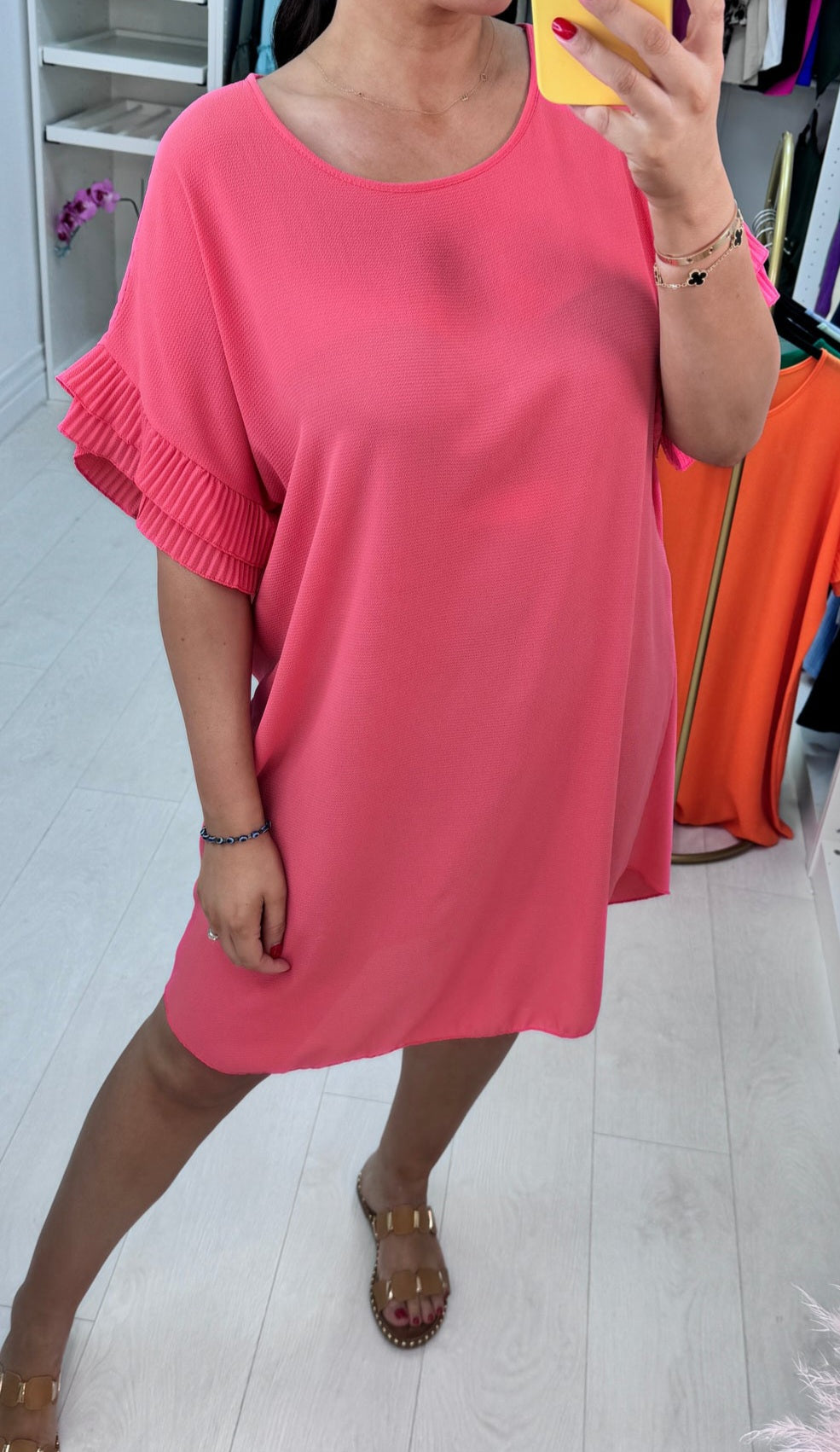 MONTY Pleat Sleeve Dress