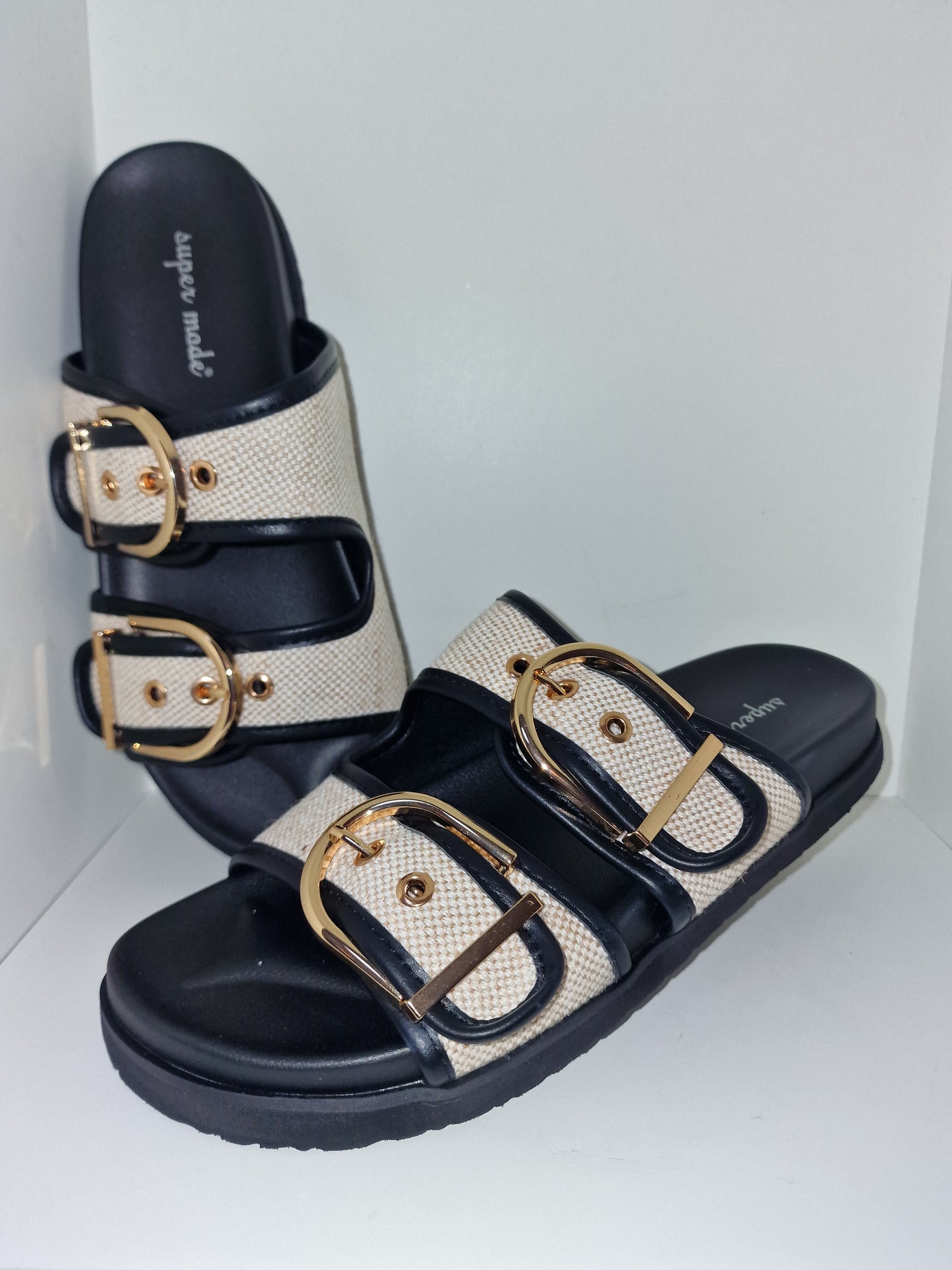 BAILEY Double Buckle Sliders