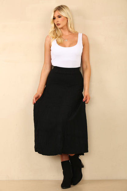 ANNA Knitted Pleat Skirt