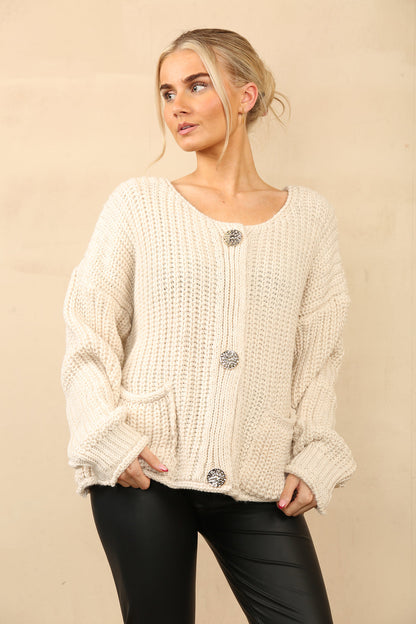 MILEY Chunky Knit Cardigan