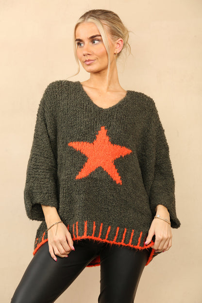 EDEN TEXTURED STAR KNIT
