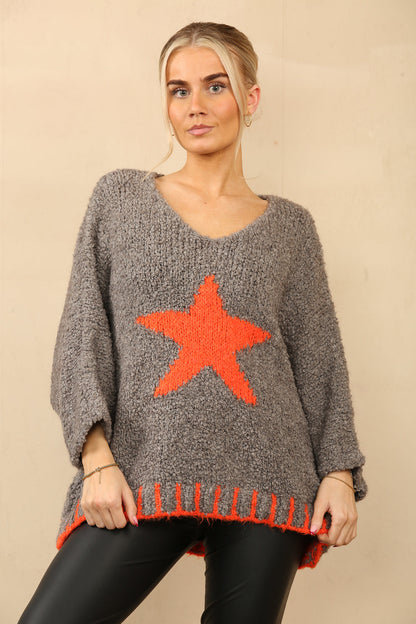 EDEN TEXTURED STAR KNIT