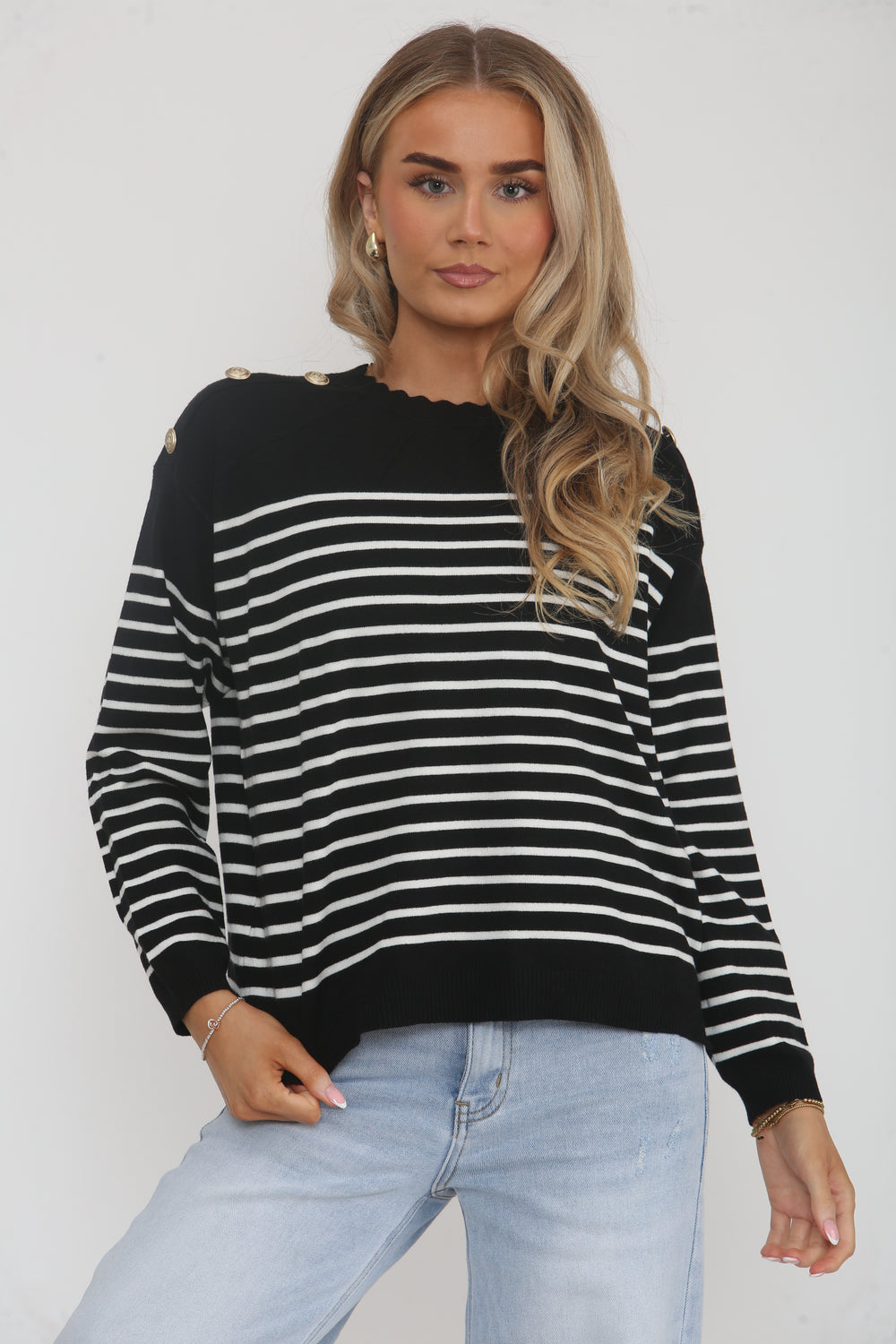 LINDSEY Stripe Jumper