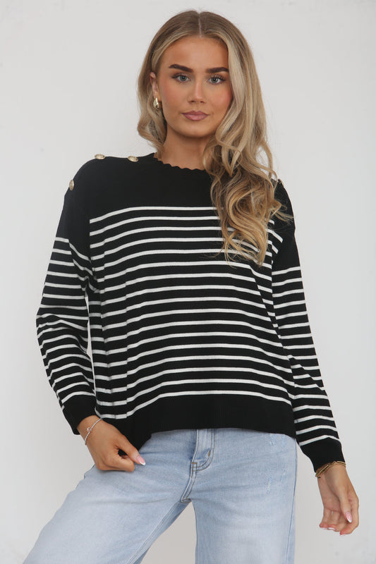 LINDSEY Stripe Jumper