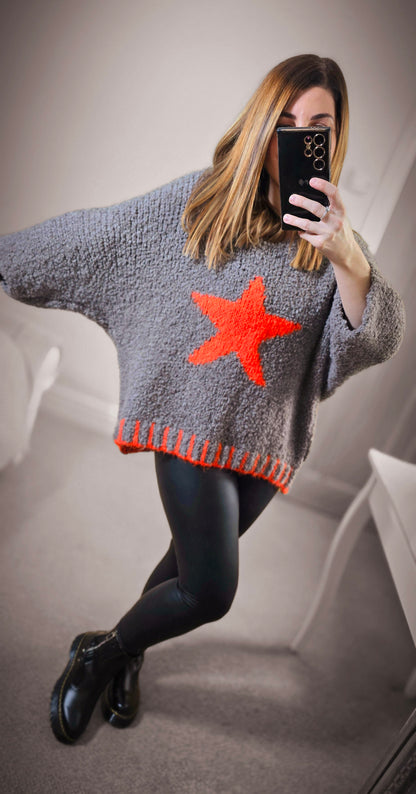 EDEN TEXTURED STAR KNIT