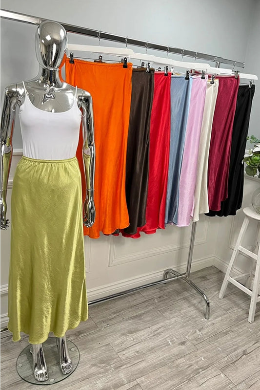 ISLA SATIN SKIRT
