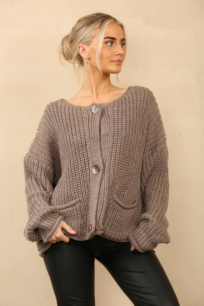 MILEY Chunky Knit Cardigan
